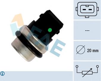 Датчик температури охолоджуючої рідини 33620 FAE