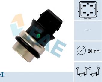 Термодатчик охолоджуючої рідини FAE 33650 ціна, від 5.61 USD