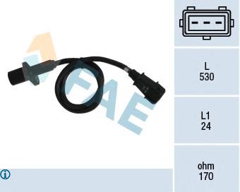 Датчик обертів колінвалу FAE 79004 ціна, від 32.64 USD