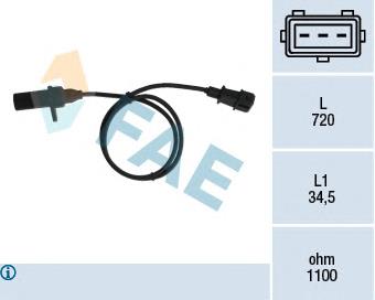 Купити 79006 FAE Датчик положення (оборотів) коленвалу