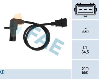 Датчик положення колінвала FAE 79075