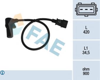 Купити 79073 FAE Датчик положення (оборотів) коленвалу