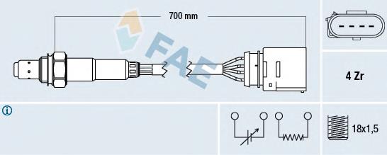 77205 FAE Лямбда зонд після каталізатора