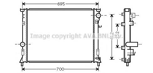 Радіатор основний AVA CR2097 ціна, від 99.75 USD