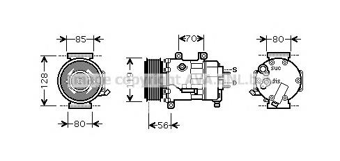 Компресор кондиціонера CNK256 AVA