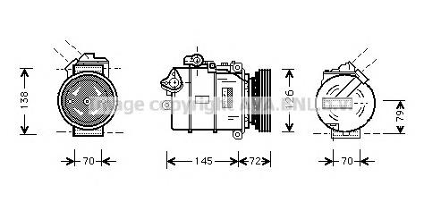 Компресор кондиціонера BWK226 AVA