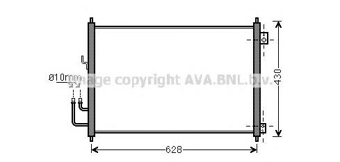 Радіатор кондиціонера DN5328 AVA