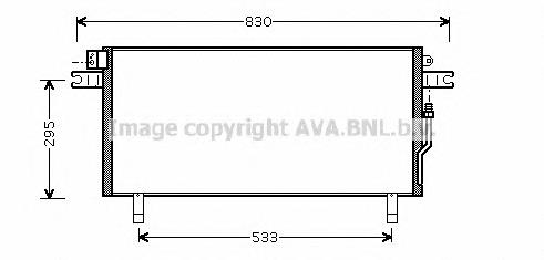 Радіатор кондиціонера DN5268 AVA