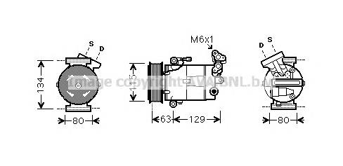 Компресор кондиціонера DNK334 AVA