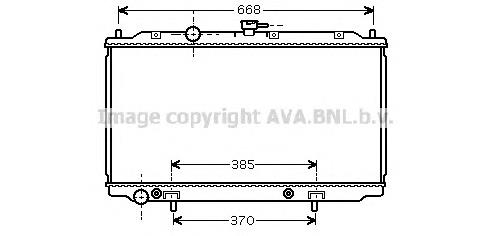 Купити DN2223 AVA Радіатор двигуна