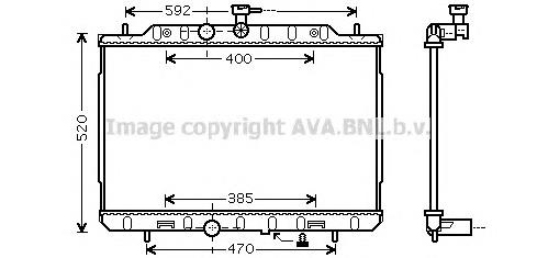 Радіатор DN2292 AVA
