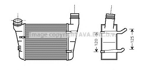 AIA4221 AVA радіатор интеркуллера