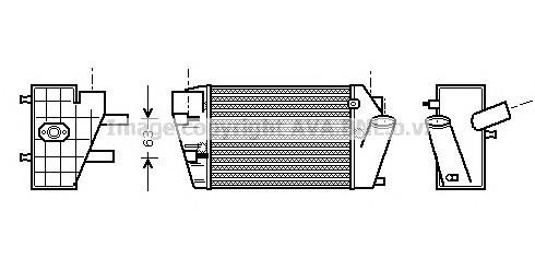 AIA4187 AVA радіатор интеркуллера