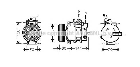 Компресор кондиціонера AIK271 AVA