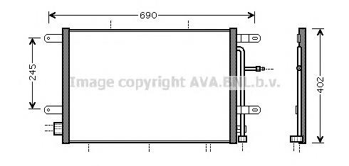 Радіатор кондиціонера AI5239 AVA