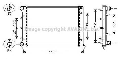 Радіатор основний AVA ALA2078 ціна, від 70.59 USD