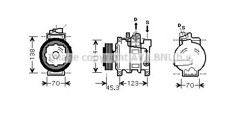 Компресор кондиціонера AIK276 AVA