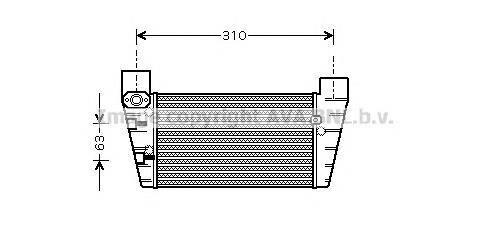 AI4186 AVA радіатор интеркуллера