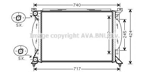 Радіатор основний AVA AI2195 ціна, від 70.64 USD