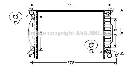 Радіатор AI2207 AVA