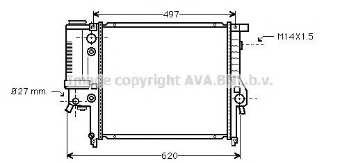 Радіатор основний AVA BW2137 ціна, від 96.62 USD