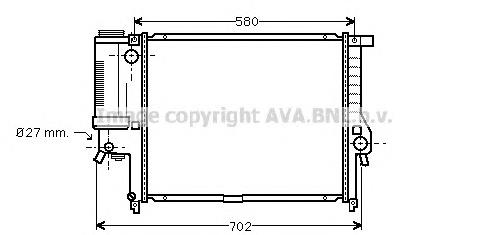 Радіатор BW2140 AVA