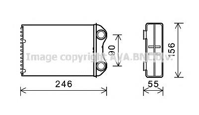 AH251000S Mahle Original Радіатор опалювача салону