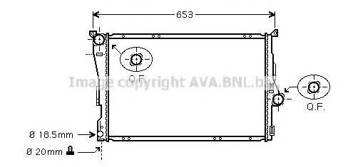 Радіатор BWA2205 AVA