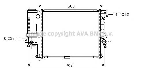 Радіатор основний AVA BWA2186 ціна, від 93.03 USD