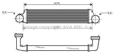 Купити BW4280 AVA Радіатор интеркуллера