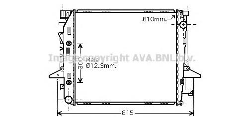 Радіатор охолодження Land Rover PCC500093