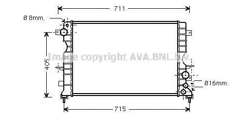 AU2165 AVA радіатор охолодження двигуна