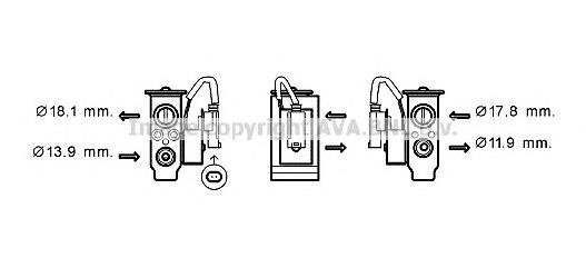 64119159804 BMW клапан trv, кондиціонера