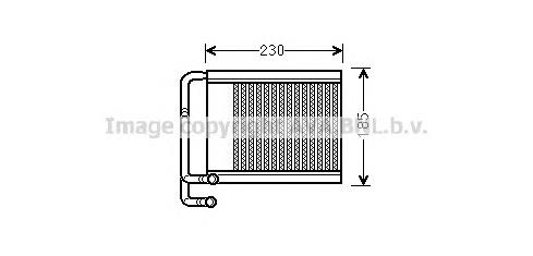 Радіатор пічки (обігрівача) AVA HY6313 ціна, від 57.44 USD