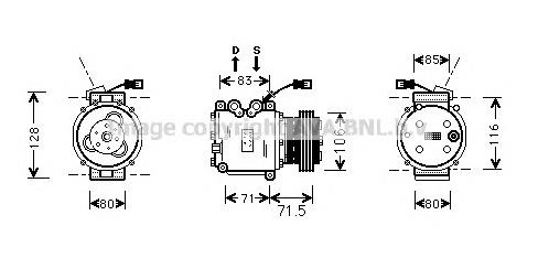 38810P3F006 Honda Компресор холодоагенту