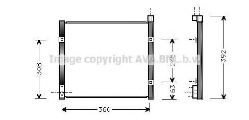 Радіатор кондиціонера HD5095 AVA