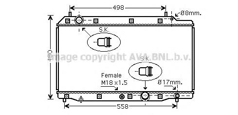 Радіатор основний AVA HD2215 ціна, від 128.40 USD