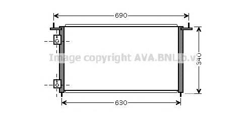 Радіатор кондиціонера HD5210 AVA