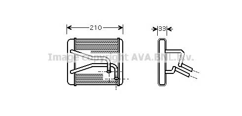 Радіатор пічки (обігрівача) Hyundai/Kia 0K2A161A10 ціна, від 59.30 USD