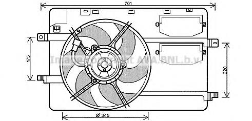 1355A032 Mitsubishi Електровентилятор радіатора