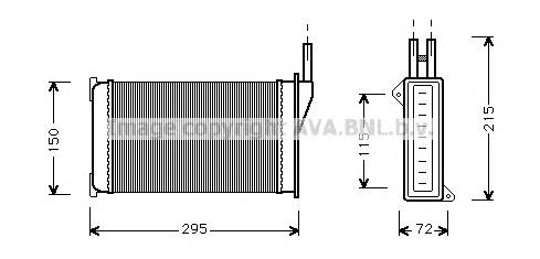 Радіатор обігрівача AVA FD6098