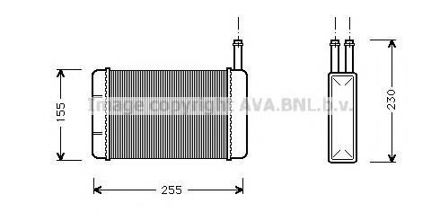 Радіатор пічки (обігрівача) AVA FD6134 ціна, від 20.37 USD