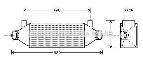 Радіатор интеркуллера FDA4314 AVA