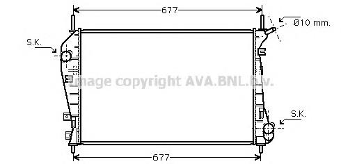 Радіатор основний AVA FDA2337 ціна, від 97.42 USD