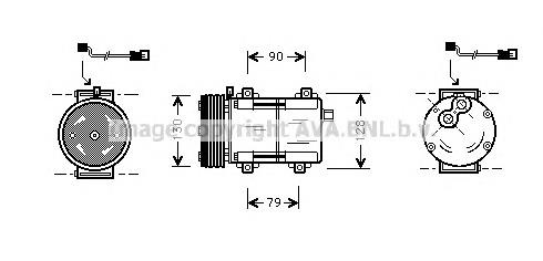 Компресор кондиціонера ACP383000S Mahle Original
