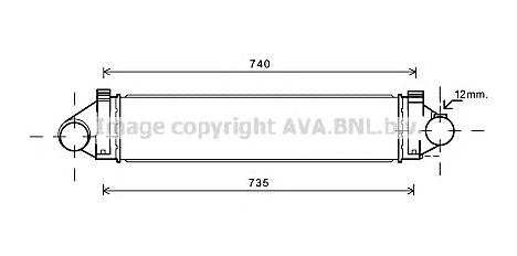Радіатор інтеркулера AVA FDA4481