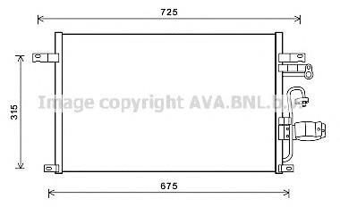 Купити DW5137 AVA Радіатор системи охолодження кондиціонера