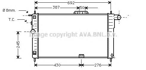 Радіатор основний AVA DWA2001 ціна, від 53.41 USD