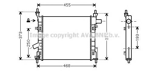 Радіатор 1S5H8005CA Ford