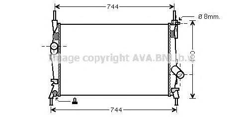 Радіатор охолодження двигуна FD2403 AVA